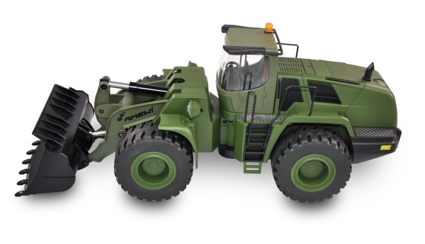 22534 Radlader G485E ME Militär Teilmetall 10-Kanal 1:14 RTR